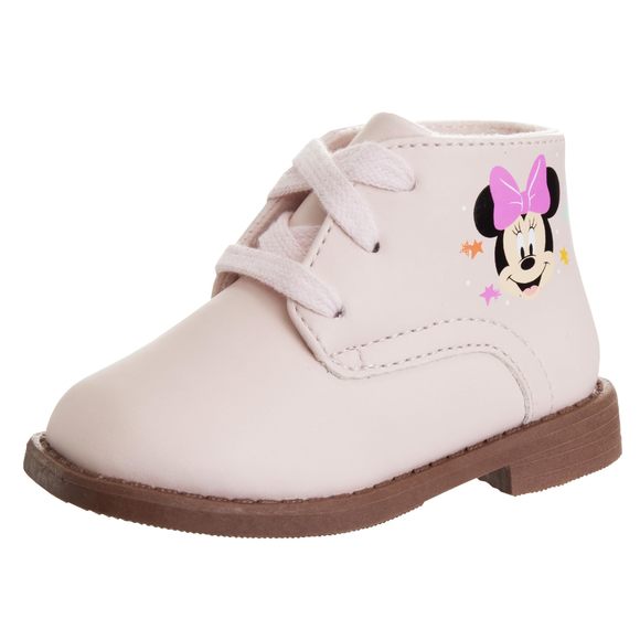 NEW JOSMO BABY GIRLS MINNIE MOUSE WALKING SHOES - LIGHTWEIGHT SYNTHETIC FIRST ST - Picture 2 of 6